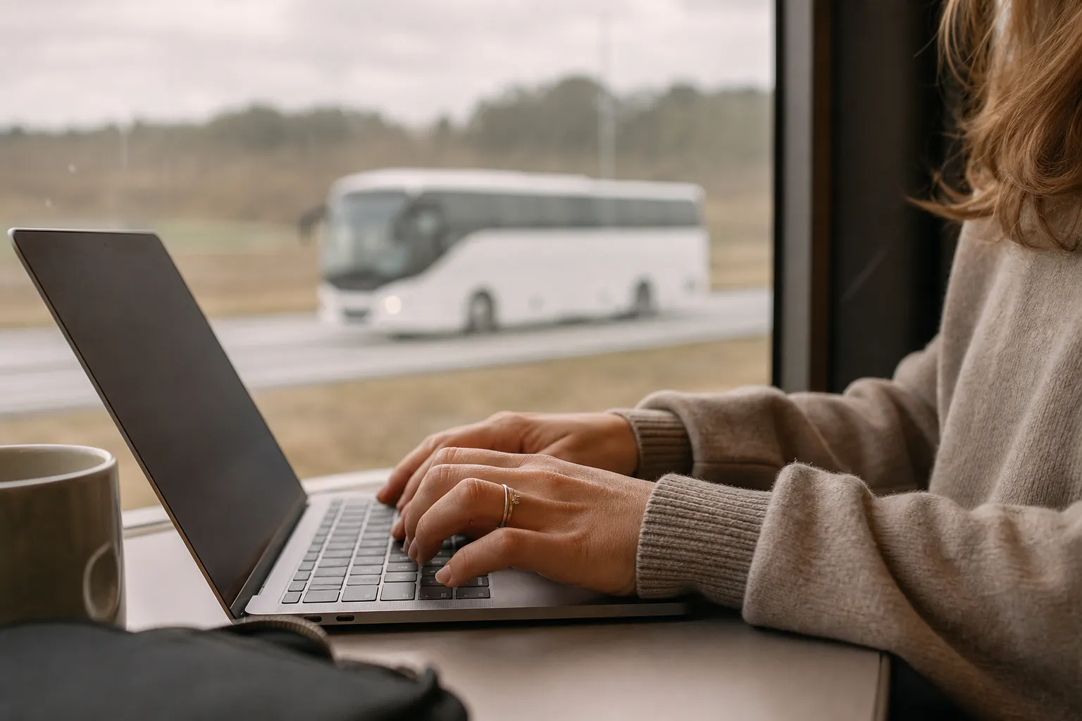 Redaktionell bild till guiden om boka bussbiljett