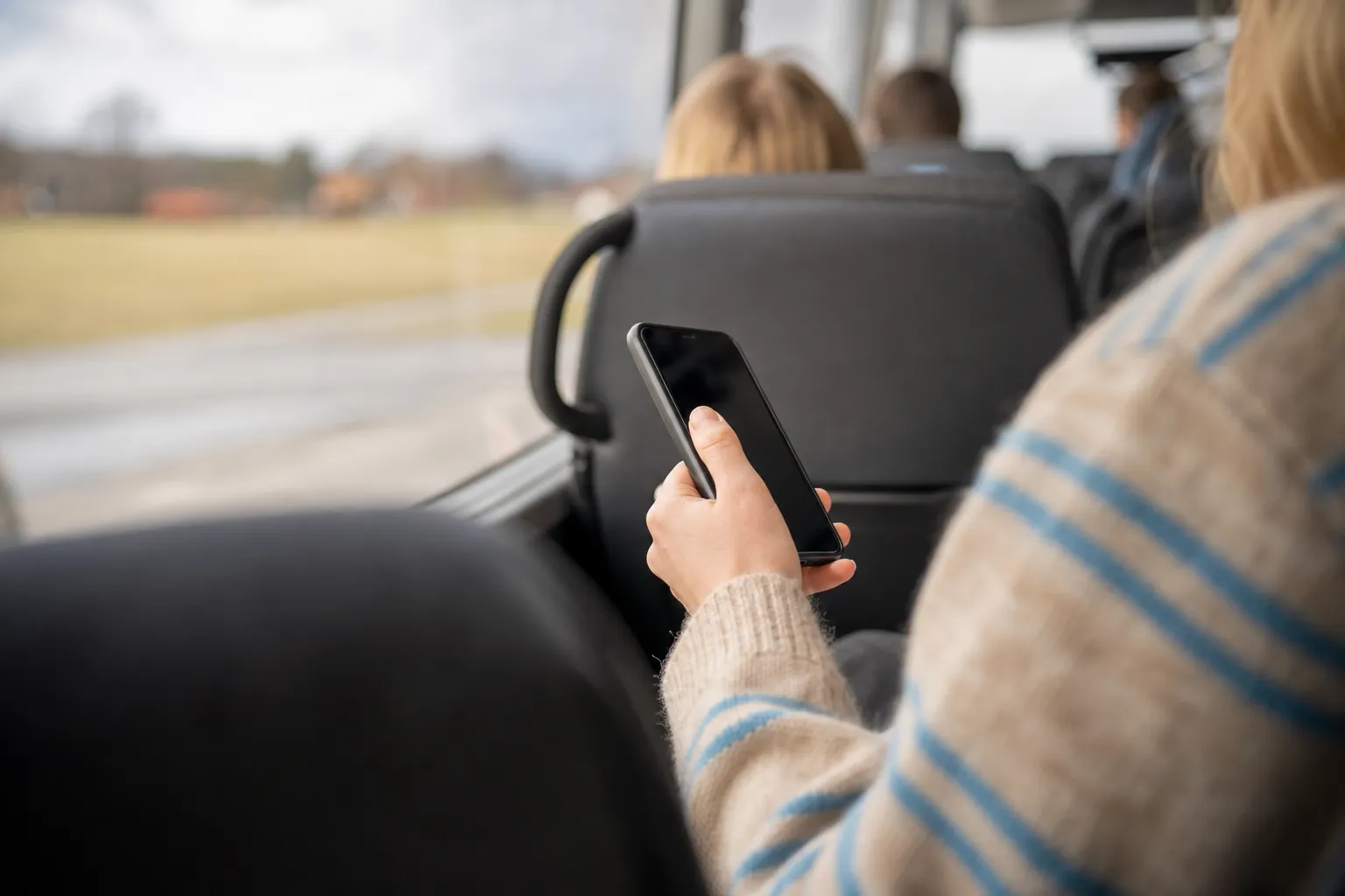 Redaktionell bild till guiden om bussbiljett app