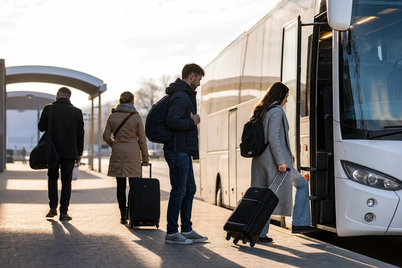 Redaktionell bild till guiden om vad ar flygbuss