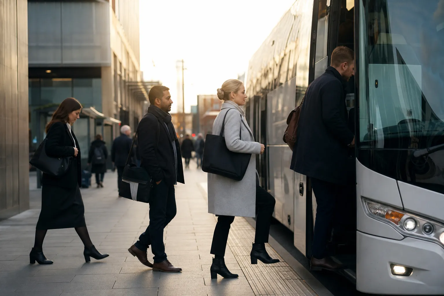 Redaktionell bild till guiden om hyra buss foretag